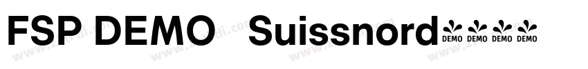 FSP DEMO   Suissnord字体转换